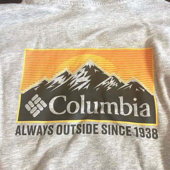 Columbia Mens XL Gray Hoodie Fleece Pull Over Long Sleeve Outdoor Casual Utility - Picture 7 of 8